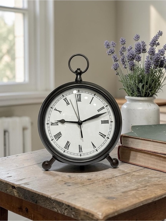 Pottery Barn Other - Pottery Barn Bronze Table Clock Pocket Watch